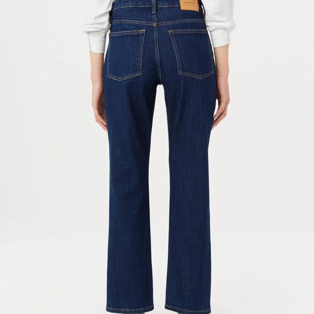 Frank And Oak The Cyndi Straight Jean in Dark Wash Size 25 - Picture 3 of 3